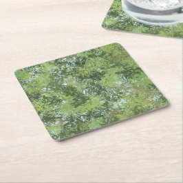 Green Leaf Trees With Blue Sky Peaking Through Art Kartonnen Onderzetters