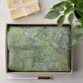 Green Leaf Trees With Blue Sky Peaking Through Art Tissuepapier (Geschenk)