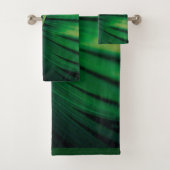 Green Leaf Tropical Forest Natuur Foto Bad Handdoek (Insitu)