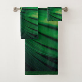 Green Leaf Tropical Forest Natuur Foto Bad Handdoek