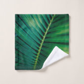 Green Leaf Tropical Forest Natuur Foto Bad Handdoek (Wasdoekje)