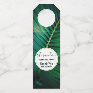 Green Leaf Tropical Forest Natuur Foto bedankt Flessenhanger