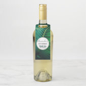 Green Leaf Tropical Forest Natuur Foto bedankt Flessenhanger (Op fles)