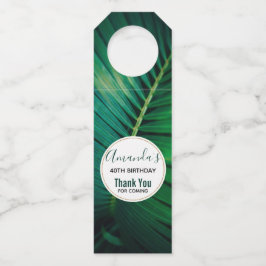 Green Leaf Tropical Forest Natuur Foto bedankt Flessenhanger