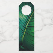 Green Leaf Tropical Forest Natuur Foto bedankt Flessenhanger (Achterkant)