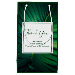 Green Leaf Tropical Forest Natuur Foto bedankt Klein Cadeauzakje