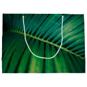 Green Leaf Tropical Forest Natuur Foto Birthday Groot Cadeauzakje (Achterkant)