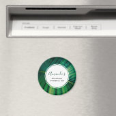 Green Leaf Tropical Forest Natuur Foto Birthday Magneet (Insitu (Vaatwasser))