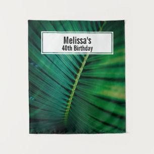 Green Leaf Tropical Forest Natuur Foto Birthday Wandkleed