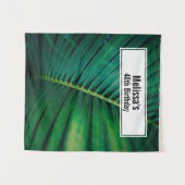 Green Leaf Tropical Forest Natuur Foto Birthday Wandkleed (Voorkant (horizontaal))
