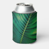 Green Leaf Tropical Forest Natuur Foto Blikjeskoeler (Blikje Achterkant)