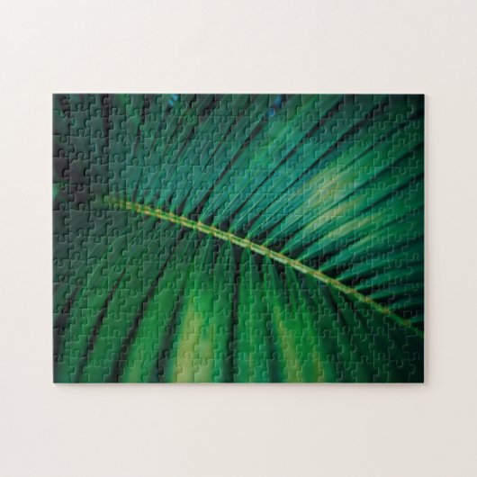 Green Leaf Tropical Forest Natuur Foto Legpuzzel (Horizontaal)