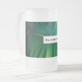 Green Leaf Tropical Forest Natuur Foto Matglas Bierpul (Voorkant links)