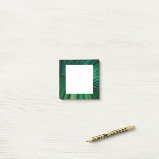 Green Leaf Tropical Forest Natuur Foto Post-it® Notes (Op bureau)