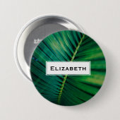 Green Leaf Tropical Forest Natuur Foto Ronde Button 7,6 Cm (Voorkant /achterkant)