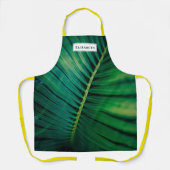 Green Leaf Tropical Forest Natuur Foto Schort (Voorkant)