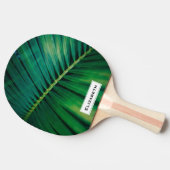 Green Leaf Tropical Forest Natuur Foto Tafeltennisbatje (Zijkant)