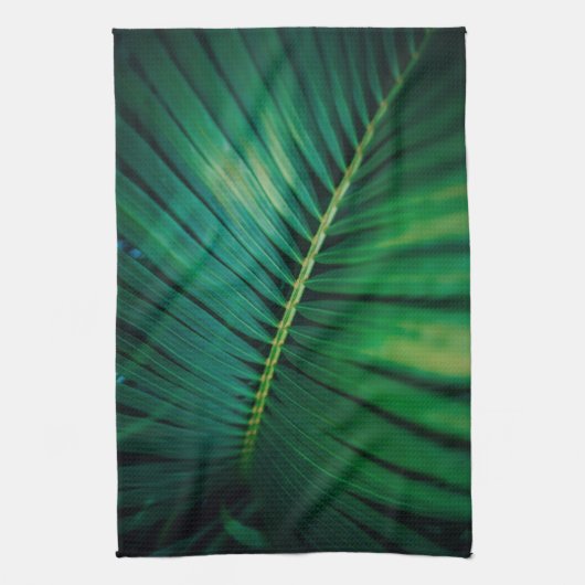 Green Leaf Tropical Forest Natuur Foto Theedoek (Verticaal)