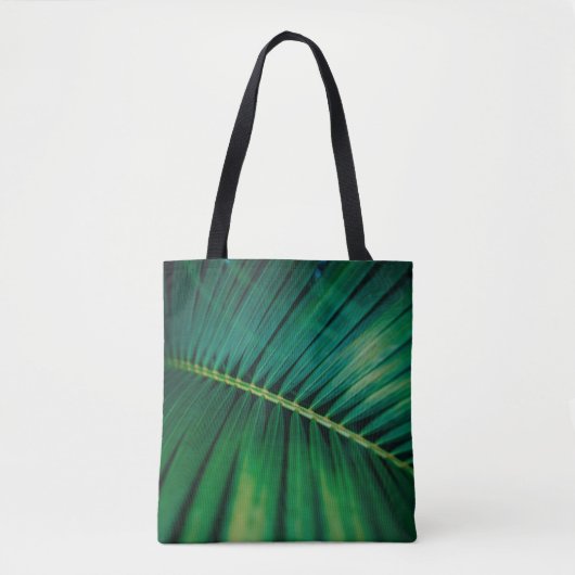 Green Leaf Tropical Forest Natuur Foto Tote Bag (Voorkant)