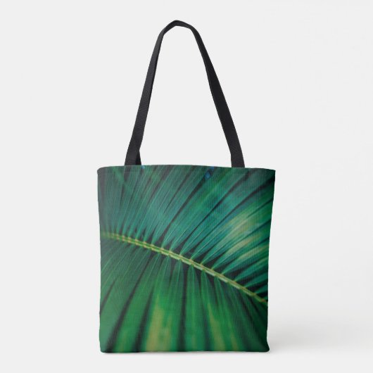 Green Leaf Tropical Forest Natuur Foto Tote Bag (Achterkant)