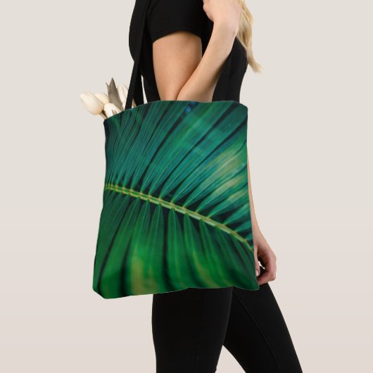 Green Leaf Tropical Forest Natuur Foto Tote Bag (Dichtbij)