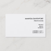 Green Leaf Tropical Forest Natuur Foto Visitekaartje (Achterkant)