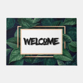 Green Leaf Tropical Welcome Mat (Voorkant)