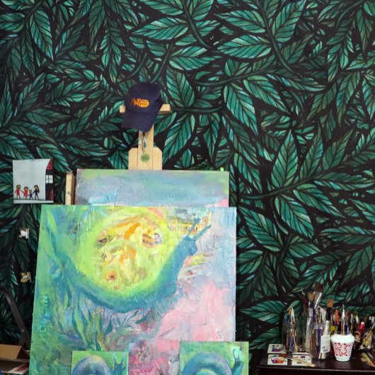 Green Leaf Wandkleed