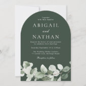 Green Leaf Wedding Arch Kaart (Voorkant)