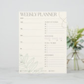 Green Leaf Weekly Planner (Staand voorkant)