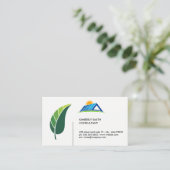 Green Leaf | Zonnepaneel Visitekaartje (Staand voorkant)