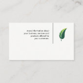 Green Leaf | Zonnepaneel Visitekaartje (Achterkant)