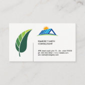 Green Leaf | Zonnepaneel Visitekaartje (Voorkant)