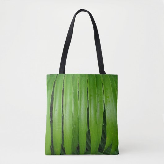 Green Leafs Canvas tas (Voorkant)