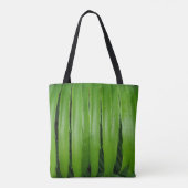 Green Leafs Canvas tas (Achterkant)