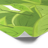 Green Leafs Pattern Poster (Hoek)