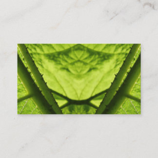 Green Leafy Digital Art. Visitekaartje