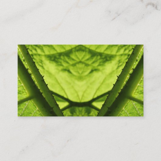 Green Leafy Digital Art. Visitekaartje (Voorkant)