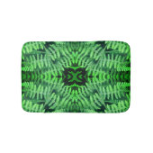 Green Leafy Ferns Abstract Badmat (Voorkant)