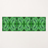 Green Leafy Ferns Abstract Yogamat (Voorkant (horizontaal))