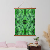 Green Leafy Ferns Natuur Abstract Hangend Wandkleed (Slaapkamer)