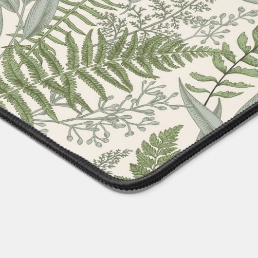Green Leafy Garden Floral Pattern Bureaumat (Hoek)