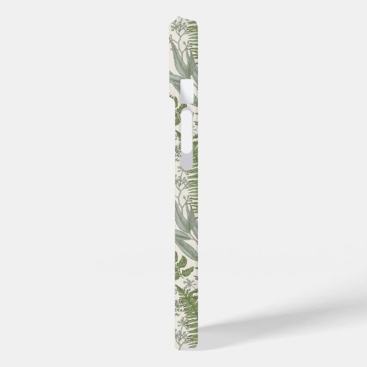 Green Leafy Garden Floral Pattern Case-Mate iPhone Case (Achterkant / Links)