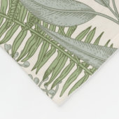 Green Leafy Garden Floral Pattern Fleece Deken (Hoek)