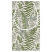 Green Leafy Garden Floral Pattern Klein Cadeauzakje (Achterkant)