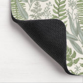 Green Leafy Garden Floral Pattern Muismat (Hoek)