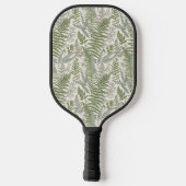 Green Leafy Garden Floral Pattern Pickleball Paddle (Achterkant)
