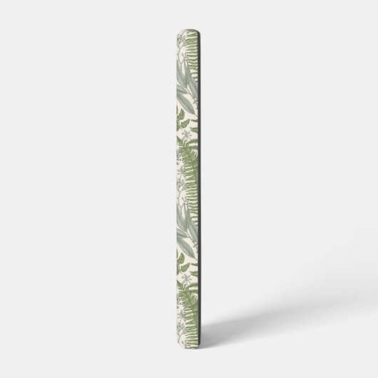 Green Leafy Garden Floral Pattern Samsung Galaxy Hoesje (Linkerkant)
