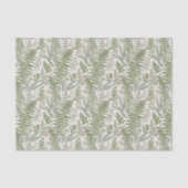 Green Leafy Garden Floral Pattern Tissuepapier (Voorkant)