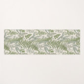 Green Leafy Garden Floral Pattern Yogamat (Voorkant (horizontaal))